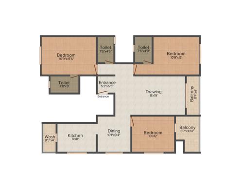 Ashish Prajakta Prabhakamal (3BHK+3T (1,650 sq ft) 1650 sq ft)