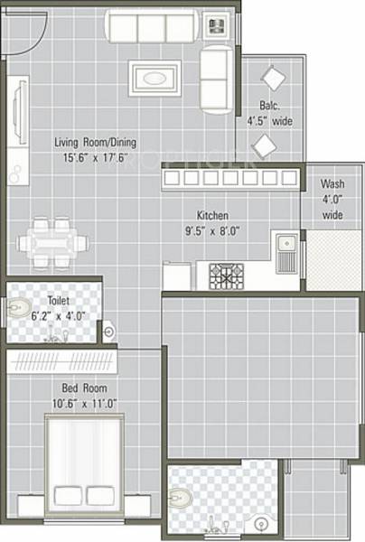 Earth Setu Shells (2BHK+2T (1,215 sq ft) 1215 sq ft)