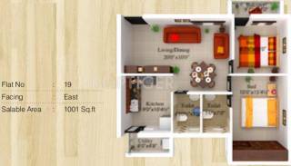 Sree Daksha Vhridhaa Apartment (2BHK+2T (1,001 sq ft) 1001 sq ft) Sree Daksha Vhridhaa Apartment (2BHK+2T (1,001 sq ft) 1001 sq ft)