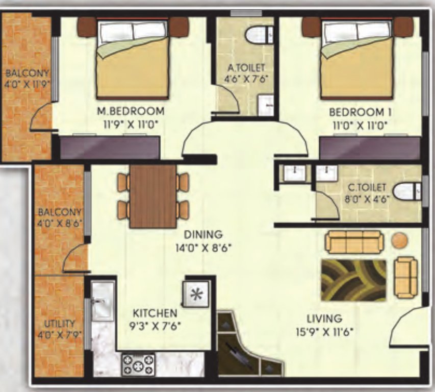  gardens Floor Plan Floor Plan