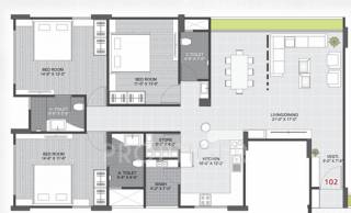 White Bellacasaa (3BHK+3T (2,255 sq ft) 2255 sq ft) White Bellacasaa (3BHK+3T (2,255 sq ft) 2255 sq ft)