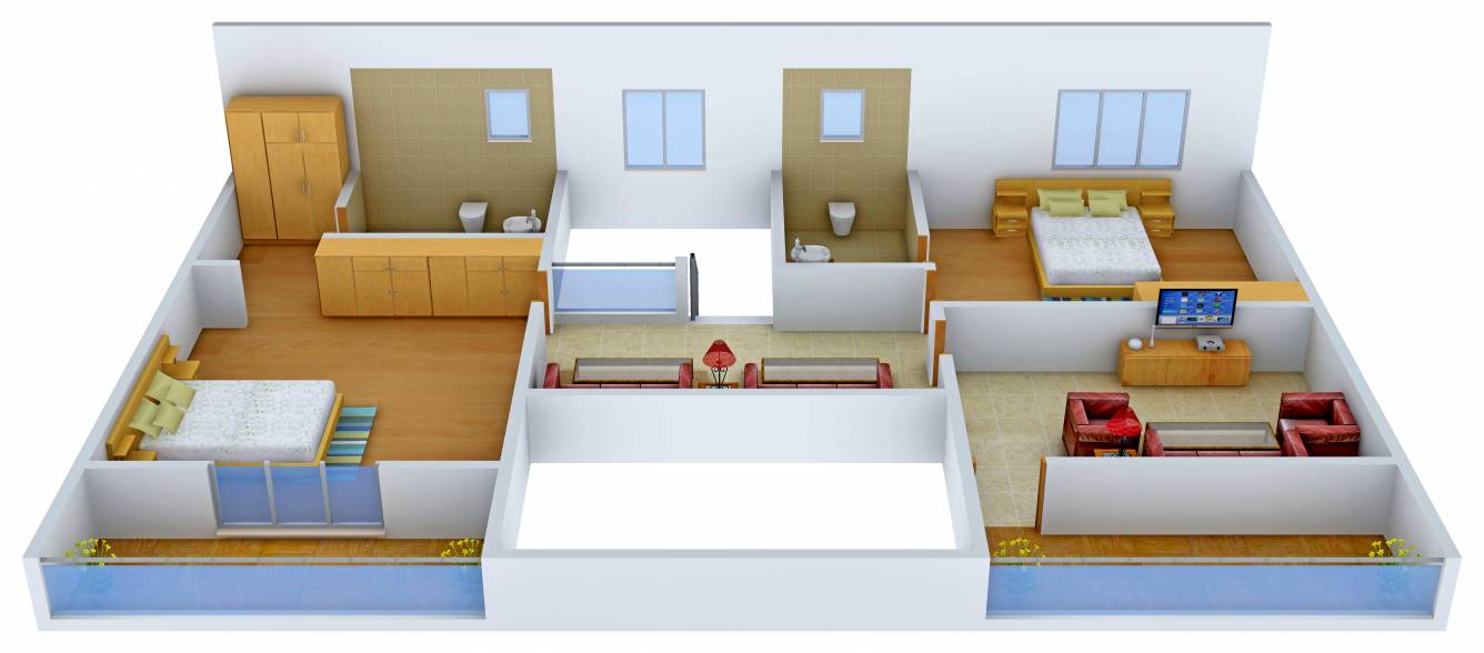 Elysium Boulevard (3BHK+3T (3,380 sq ft) 3380 sq ft)