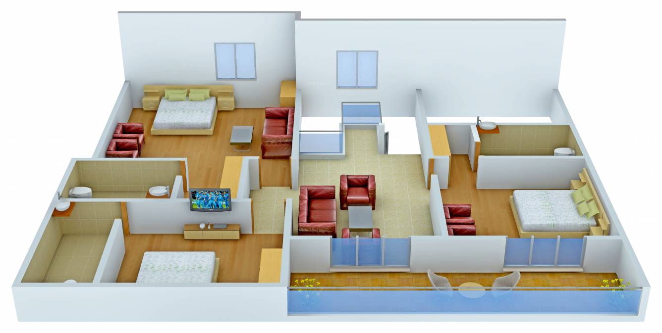 Elysium Boulevard (4BHK+4T (3,740 sq ft) 3740 sq ft)