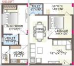 MMFC MM City (2BHK+2T (1,050 sq ft) 1050 sq ft) MMFC MM City (2BHK+2T (1,050 sq ft) 1050 sq ft)
