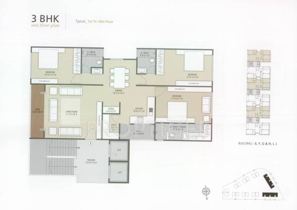 Vaishnodevi Kingston (3BHK+3T (2,538 sq ft) 2538 sq ft)