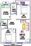 Floor Plan (2BHK+2T (808 sq ft) 808 sq ft) KB Neha Netra Floor Plan (2BHK+2T (808 sq ft) 808 sq ft)
