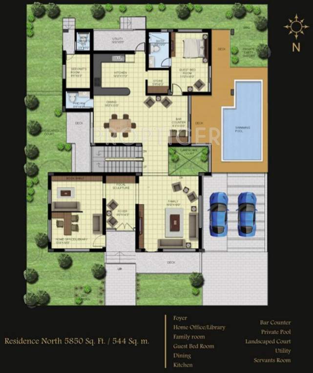 Elysium Gold Crest (4BHK+4T (5,850 sq ft) + Study Room 5850 sq ft)