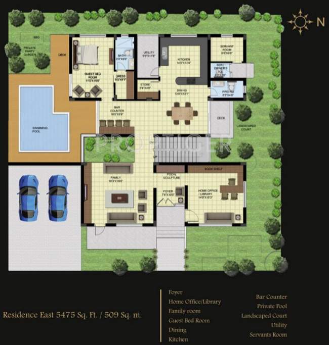Elysium Gold Crest (4BHK+4T (5,475 sq ft) + Study Room 5475 sq ft)