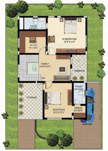 Elysium Villa Park (3BHK+3T (2,270 sq ft) 2270 sq ft)