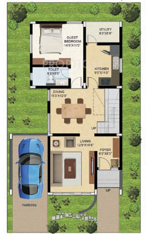Elysium Villa Park (3BHK+3T (1,875 sq ft) 1875 sq ft)