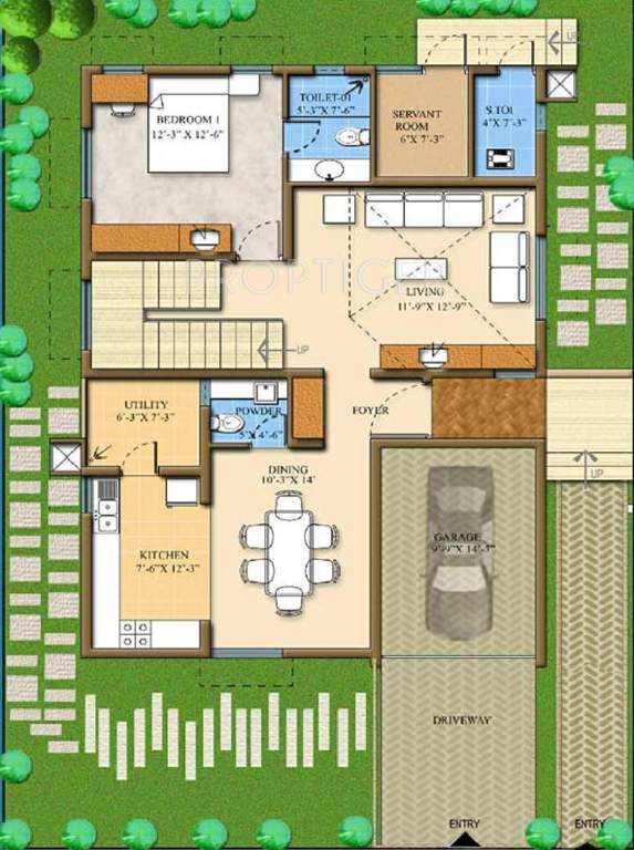 Shriram Serene Villas (4BHK+4T (2,676 sq ft) Servant Room 2676 sq ft)