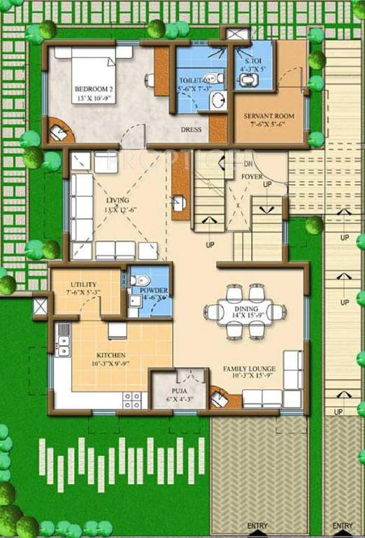 Shriram Serene Villas (4BHK+4T (2,637 sq ft) Servant Room 2637 sq ft)