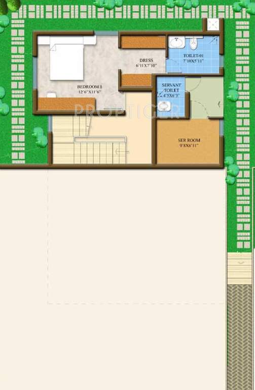 Shriram Serene Villas (4BHK+4T (2,766 sq ft) Servant Room 2766 sq ft)