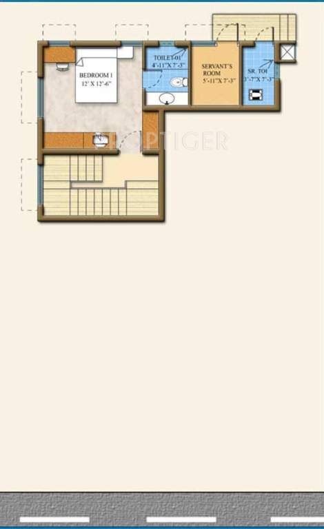 Shriram Serene Villas (4BHK+4T (3,369 sq ft) Servant Room 3369 sq ft)