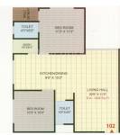 Narayan Coral Heights (2BHK+2T (1,242 sq ft) 1242 sq ft)