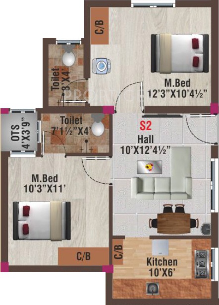 AV Kamalam (2BHK+2T (675 sq ft) 675 sq ft) AV Kamalam (2BHK+2T (675 sq ft) 675 sq ft)