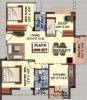 Khurinji Wisteria (2BHK+2T (1,090 sq ft) Study Room 1090 sq ft)