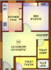 Aallayum Aroma (1BHK+1T (468 sq ft) 468 sq ft)