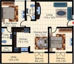 Hexa Supreme (2BHK+2T (1,210 sq ft) 1210 sq ft) Hexa Supreme (2BHK+2T (1,210 sq ft) 1210 sq ft)