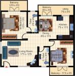 Hexa Supreme (2BHK+2T (1,335 sq ft) 1335 sq ft) Hexa Supreme (2BHK+2T (1,335 sq ft) 1335 sq ft)