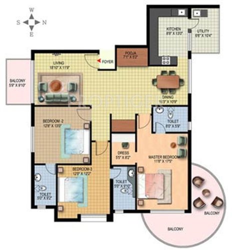 Elysium Oyster (3BHK+3T (2,140 sq ft) 2140 sq ft) Elysium Oyster (3BHK+3T (2,140 sq ft) 2140 sq ft)