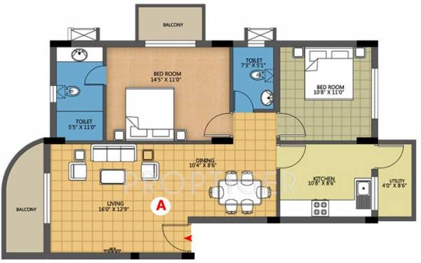 Elysium Acropolis (2BHK+2T (1,225 sq ft) 1225 sq ft) Elysium Acropolis (2BHK+2T (1,225 sq ft) 1225 sq ft)