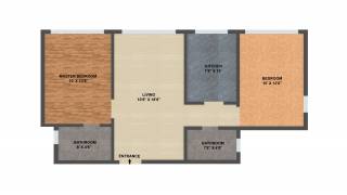 Shivam Imperial Heights (2BHK+2T (1,054 sq ft) 1054 sq ft)