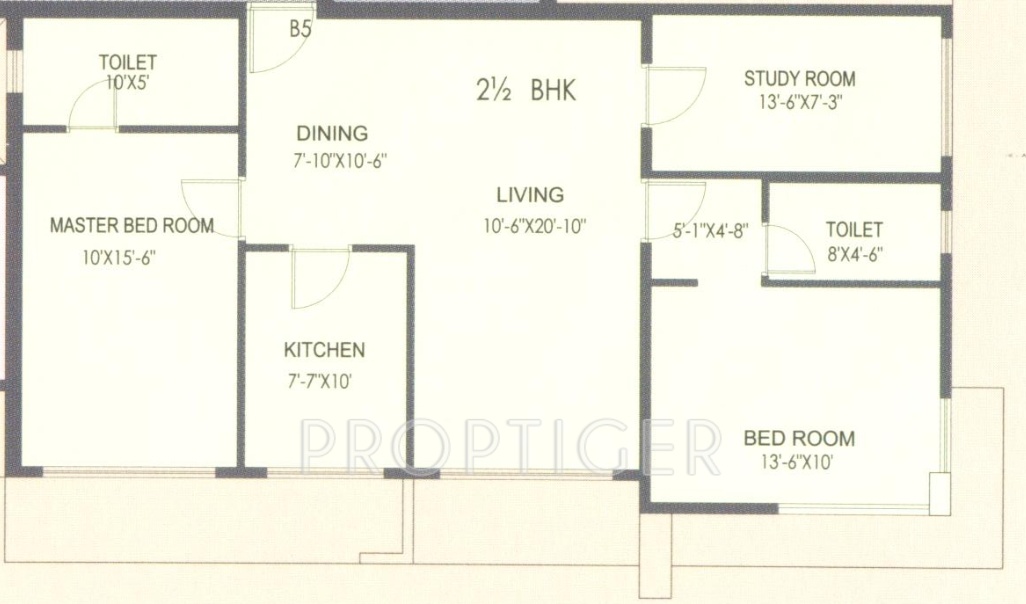 Shivam Imperial Heights (2BHK+2T (1,413 sq ft) 1413 sq ft)
