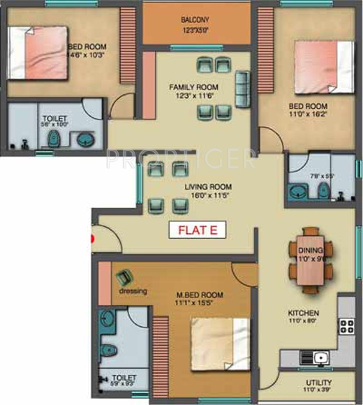 Elysium Gardenia (3BHK+3T (1,820 sq ft) 1820 sq ft) Elysium Gardenia (3BHK+3T (1,820 sq ft) 1820 sq ft)