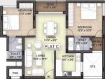 Bhoomi White Rose (2BHK+2T (1,221 sq ft) 1221 sq ft)