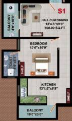 JKB Sri Vilas (1BHK+1T (626 sq ft) 626 sq ft) JKB Sri Vilas (1BHK+1T (626 sq ft) 626 sq ft)