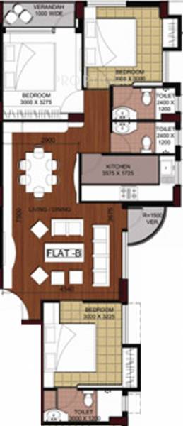 Roytech Eastern Woods (3BHK+3T (1,430 sq ft) 1430 sq ft) Roytech Eastern Woods (3BHK+3T (1,430 sq ft) 1430 sq ft)