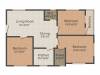 Kaberi Star Greens (3BHK+2T (1,037 sq ft) 1037 sq ft)