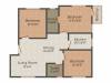 Kaberi Star Greens (3BHK+2T (1,046 sq ft) 1046 sq ft)