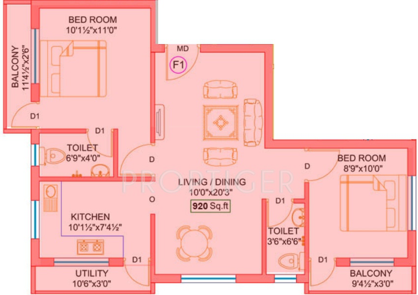 EGB Bala (2BHK+2T (920 sq ft) 920 sq ft) EGB Bala (2BHK+2T (920 sq ft) 920 sq ft)