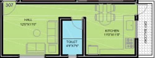 Vastushri Ajinkya Darshan (1BHK+1T (430 sq ft) 430 sq ft)