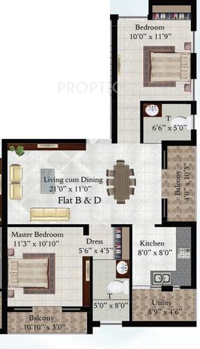 Bhoomi Skylite (2BHK+2T (1,141 sq ft) 1141 sq ft) Bhoomi Skylite (2BHK+2T (1,141 sq ft) 1141 sq ft)