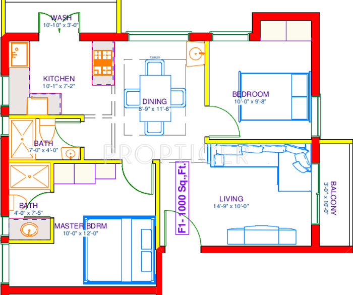 Irasi Arivaham Apartment (2BHK+2T (1,000 sq ft) 1000 sq ft)