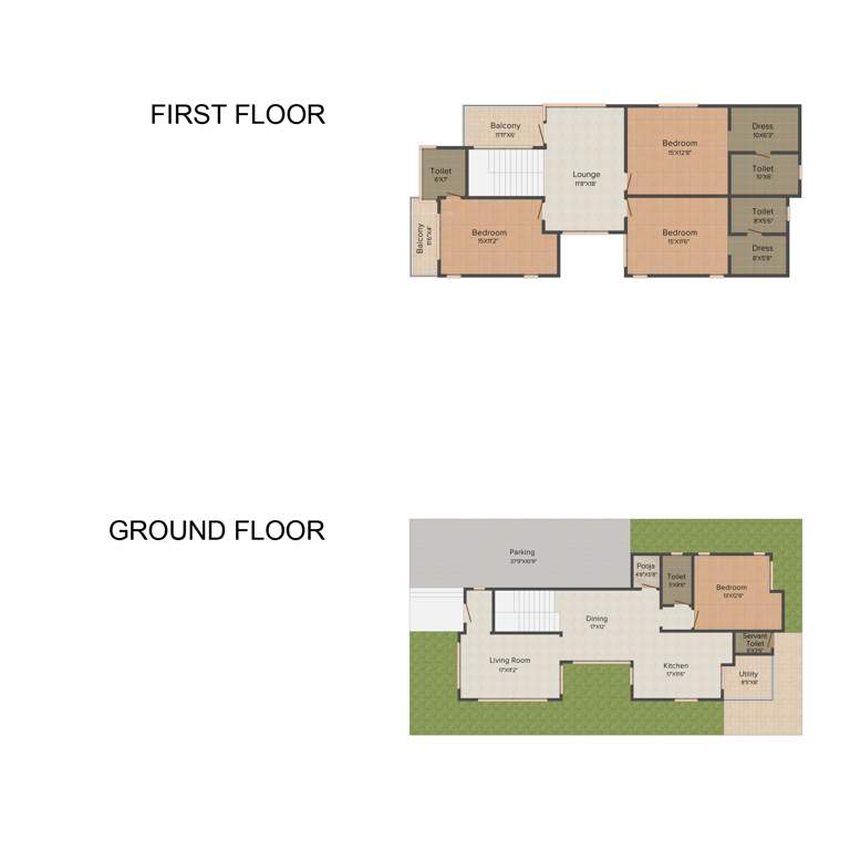 Dev Peacock Enclave (4BHK+4T (3,050 sq ft) Pooja Room 3050 sq ft)