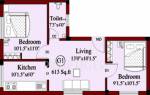 Naveen Agitha Nest (2BHK+1T (613 sq ft) 613 sq ft) Naveen Agitha Nest (2BHK+1T (613 sq ft) 613 sq ft)