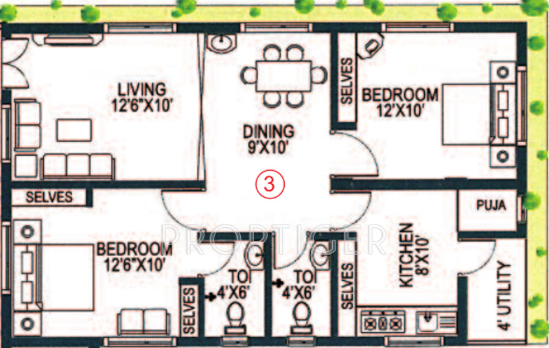Sukhibhava Heights (2BHK+2T (918 sq ft) + Pooja Room 918 sq ft)