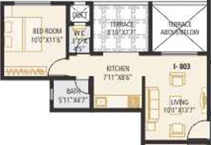 Vastushodh Urbangram (1BHK+1T (530 sq ft) 530 sq ft)