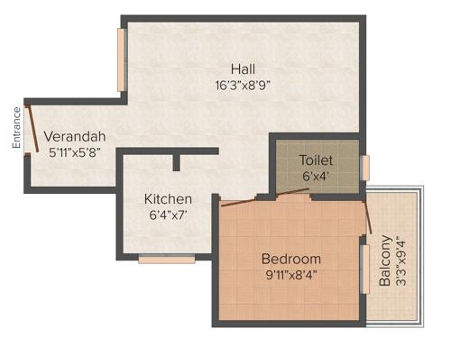 Ashirvaadh Crystal Park (1BHK+1T (539 sq ft) 539 sq ft) Ashirvaadh Crystal Park (1BHK+1T (539 sq ft) 539 sq ft)