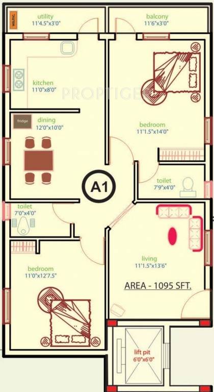 SSB Thirumala Apartments (2BHK+2T (1,095 sq ft) 1095 sq ft) SSB Thirumala Apartments (2BHK+2T (1,095 sq ft) 1095 sq ft)