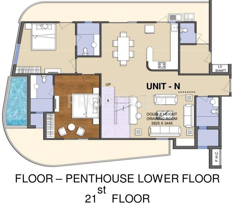 Le Solitairian Solitairian City (4BHK+5T (3,990 sq ft) + Servant Room 3990 sq ft)