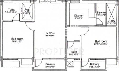 Raghavendra Guru Heritage (2BHK+2T (900 sq ft) 900 sq ft)