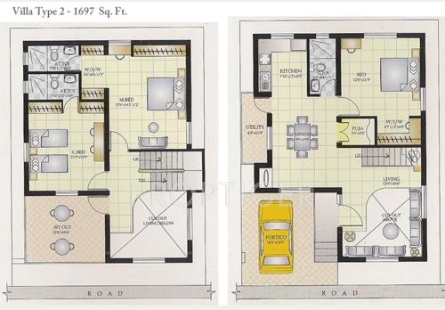 Marutham BMT Marutham Gardens (3BHK+3T (1,697 sq ft) + Pooja Room 1697 sq ft)