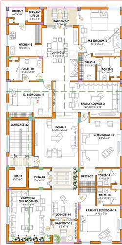 Choice India N95 (4BHK+4T (4,050 sq ft) + Servant Room 4050 sq ft)