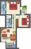Simoco Sinjini (2BHK+2T (734 sq ft) 734 sq ft)