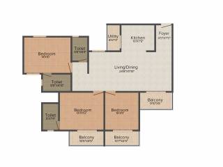 Prospect Princeton (3BHK+3T (1,568 sq ft) 1568 sq ft)